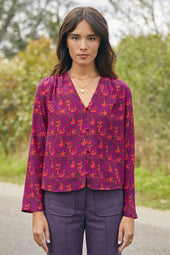 Blouse Envoutante en soie Grigri - Soi Paris