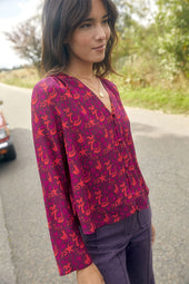 Blouse Envoutante en soie Grigri - Soi Paris