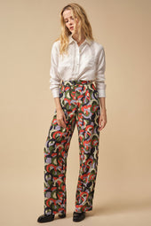 Pantalon Olympe en soie Pégase - Soi Paris