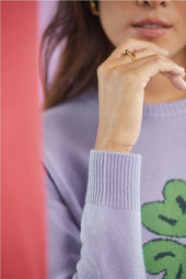 Pull Bonheur Violet en laine - Soi Paris