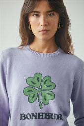 Pull Bonheur Violet en laine - Soi Paris