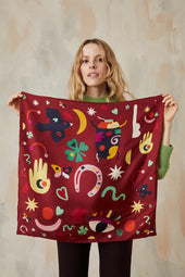 Foulard en soie Soi x Leona Rose - Soi Paris