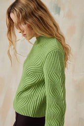 Pull Vert Pistache - Soi Paris