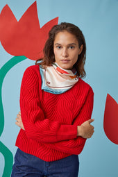 Pull Rouge Vermillon - Soi Paris