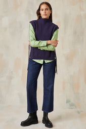 Pull sans manches Bleu profond - Soi Paris