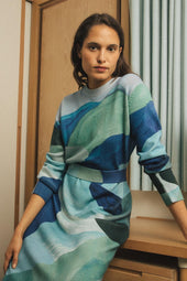 Robe Pull Evasion glacée - Soi Paris