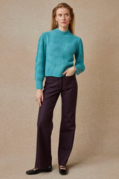 Pantalon Enchanteur Aubergine - Soi Paris