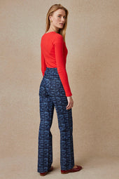 Pantalon IdÃ©aliste Denim DÃ©lavÃ© - Soi Paris