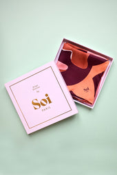 Foulard en soie L'Envol Terracotta - Soi Paris