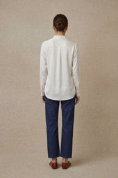 Chemisier en soie Blanc Innocent