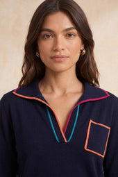 Pull Paolo Bleu Profond