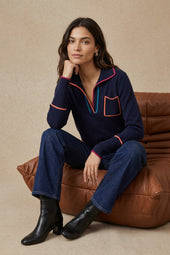 Pull Paolo Bleu Profond