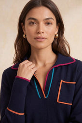 Pull Paolo Bleu Profond