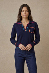 Pull Paolo Bleu Profond