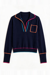 Pull Paolo Bleu Profond