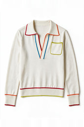 Pull Paolo Ecru en Laine