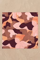 Foulard en soie L'Envol Terracotta