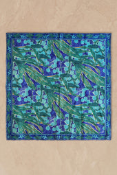 Foulard en soie Myrtille