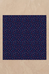 Foulard en soie Reine Elisabeth Bleu