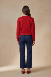 Cardigan Sissi Rouge en Laine