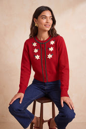 Cardigan Sissi Rouge en Laine