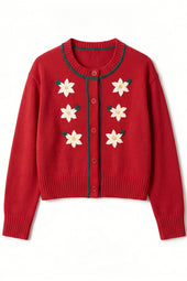 Cardigan Sissi Rouge en Laine