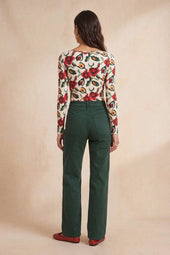 Pantalon Idéaliste Vert Mousse