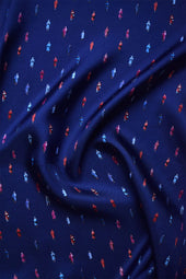Foulard en Soie Reine Elisabeth Bleu - Soi Paris