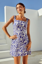 Robe Merveille Fusion Bleu - Soi Paris
