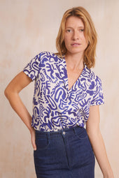 Chemisette Fusion Bleu - Soi Paris