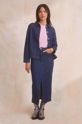 Jupe Longue Denim Brut - Soi Paris