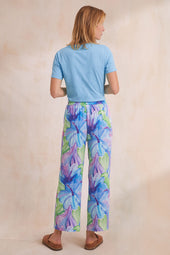 Pantalon fluide Hibiscus Azur - Soi Paris