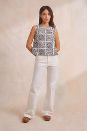 Pantalon Idéaliste Blanc Innocent - Soi Paris