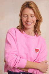 Sweat en coton Être Soi Rose Blush - Soi Paris