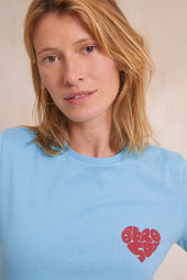 T-shirt Être Soi Bleu Aqua - Soi Paris