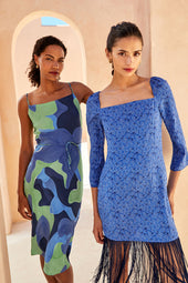 Robe Sérénade en soie La Mer - Soi Paris