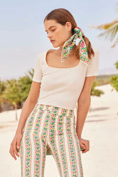 T-shirt Paresseuse en coton Ecru - Soi Paris