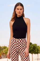 Top Diana en coton Noir - Soi Paris
