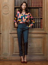 Pantalon Narcisse Bleu Vert - Soi Paris