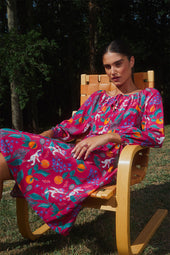 Robe Radieuse en soie Astro Tennis - Soi Paris