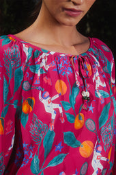 Robe Radieuse en soie Astro Tennis - Soi Paris