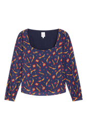 Blouse Bohémienne Rocket Lipstick Bleu - Soi Paris