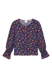 Blouse Flamboyante Rocket Lipstick Bleu - Soi Paris