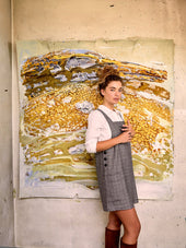 Robe Salopette Carreaux - Soi Paris