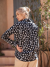 Chemisier en coton col pyjama Black or White - Soi Paris