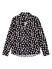 Chemisier en coton col pyjama Black or White - Soi Paris
